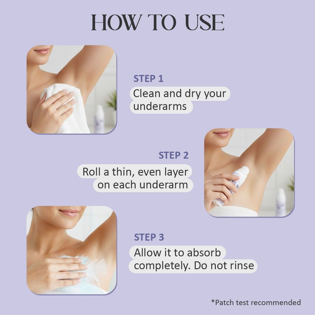 Glamveda 6% AHA BHA Underarm Roll-On 75ml