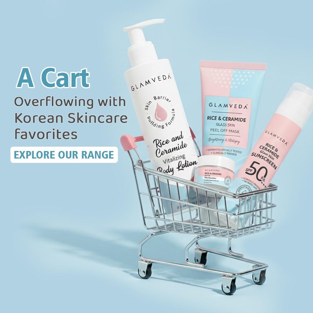 Glamveda Rice & ceramide Glass Skin Face Wash
