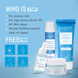 Glamveda 1% Copper peptide with Multi Peptide Advance Age Support Skincare Combo | Face Wash, Face Cream, Serum, Sunscreen