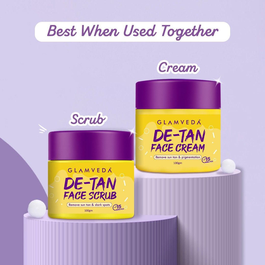 Glamveda De-tan Face Scrub