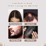 Glamveda Hair Cover-Up Stick | Instant Hairline & Root Filler – Black 4gm