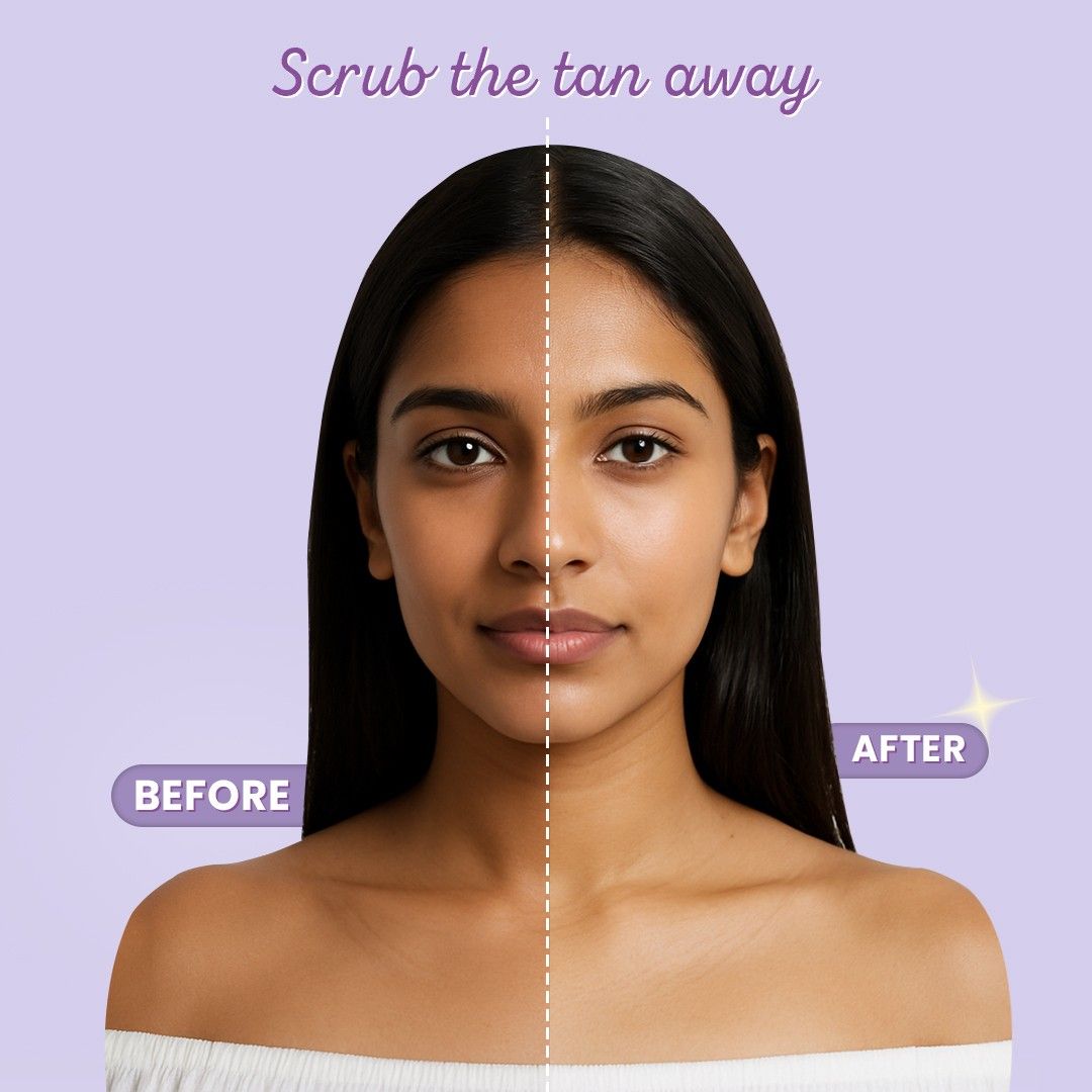 Glamveda De-tan Face Scrub