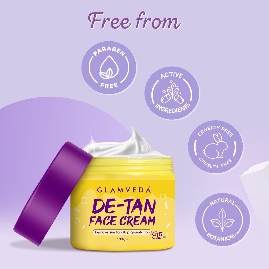 Glamveda De-Tan Face Cream