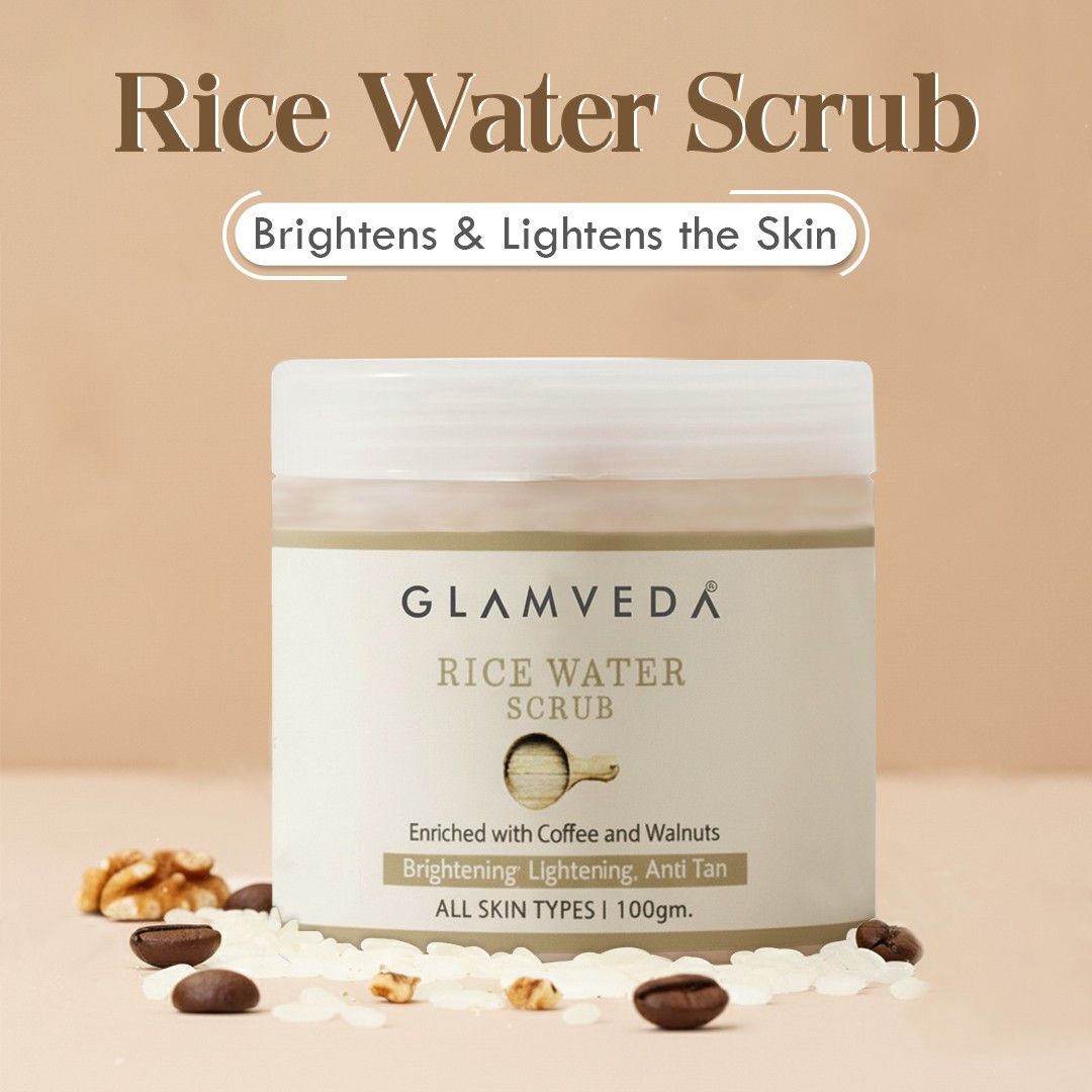 Glamveda Rice water Brightening Face scrub