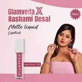 Glamveda X Rashami Desai Mini Liquid Lipstick (Sugar Mama - 015) - 1.2ml