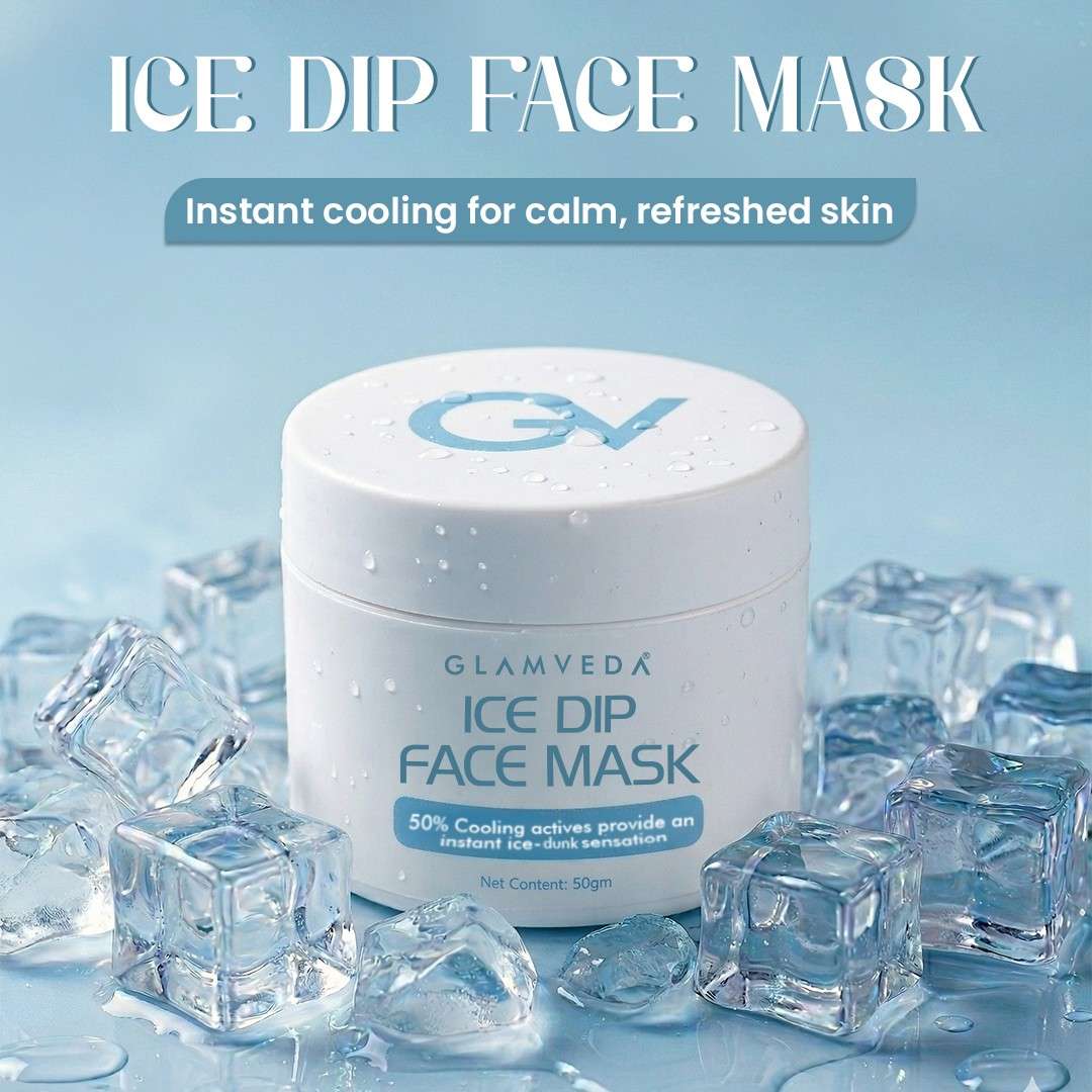 Ice Dip Cooling Face Mask | Instant Ice-Dunk Sensation | 50gm
