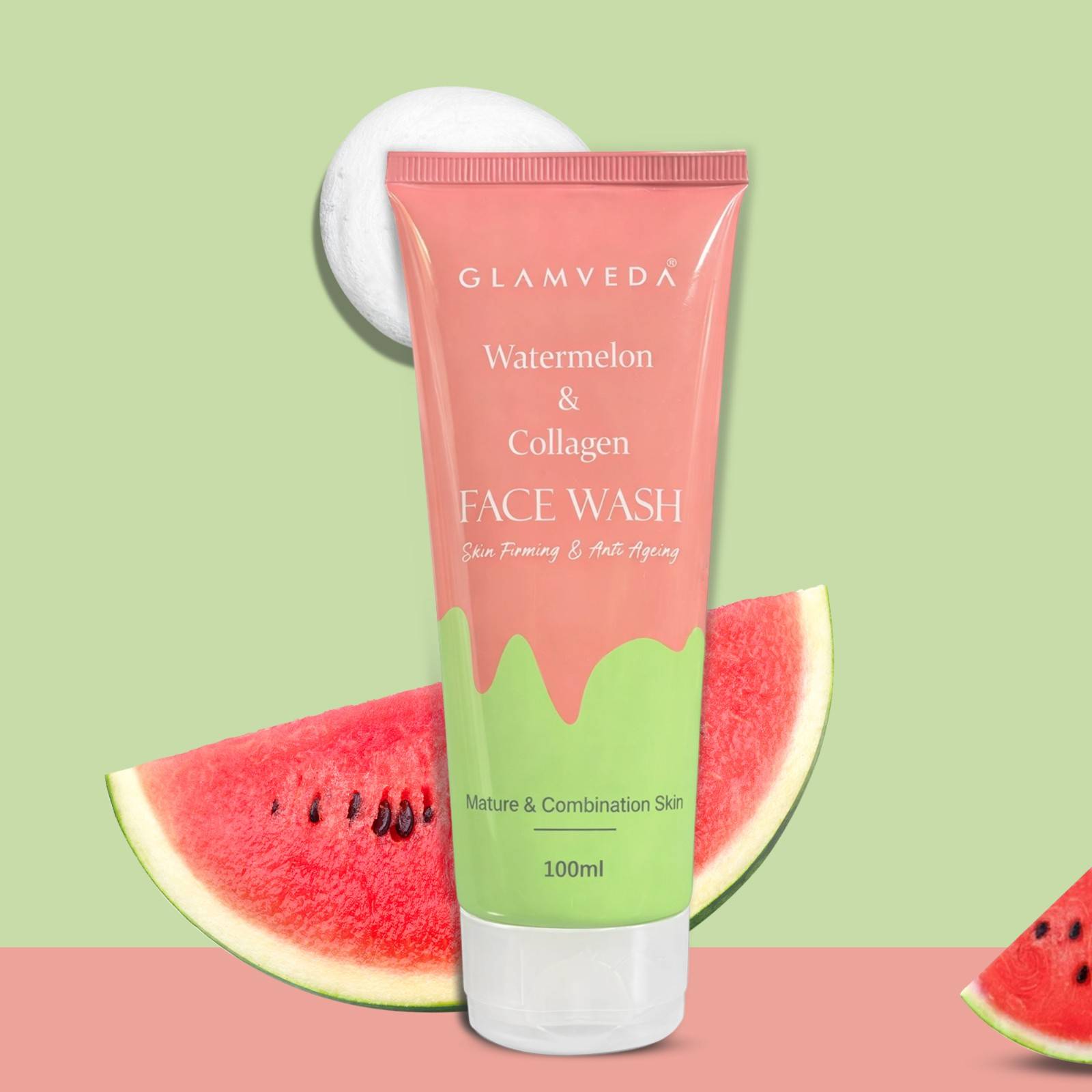 Glamveda Watermelon & Collagen Firming Face Wash