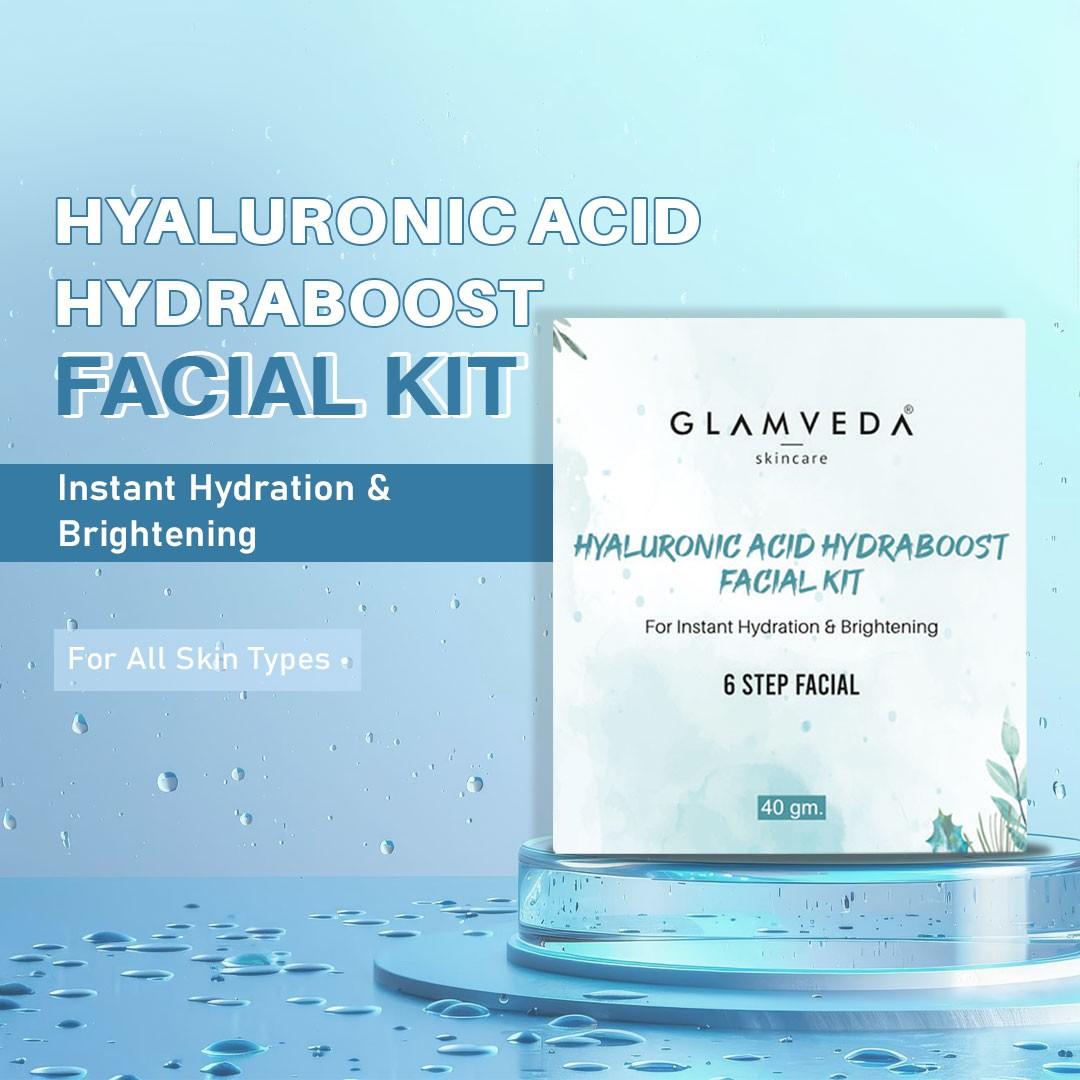 Glamveda Hyaluronic Acid Hydra boost Facial Kit 40gm