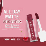Glamveda X Rashami Desai Matte Mini Liquid Lipstick, Wine shade (Cherry Kiss - 029) 1.2ml