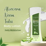 Glamveda Hydrating Aloevera & Neem Body Lotion | Nourishes Skin | Even skin tone | All Skin Types | 100gm