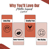 Glamveda X Rashami Desai Mini Liquid Lipstick (Rusty Lips - 010) - 1.2ml