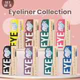 Glamveda Eyeliner Collection – 8 Bold Colors to Unleash Your Creativity | Smudge-Proof, Waterproof & Highly Pigmented