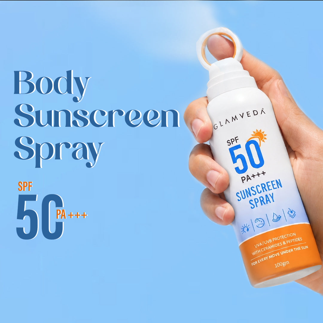 Body Sunscreen Spray SPF 50 PA+++ | Water-Resistant, Non-Greasy & Quick-Absorbing | Broad Spectrum UV Protection for Outdoor Use – 100ml