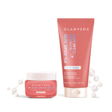 Glamveda 2% Kojic Acid Face Care Set – Brightening Face Wash & Cream Duo | Fades Dark Spots | Evens Skin Tone | Fights Acne & Boosts Radiance
