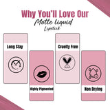 Glamveda X Rashami Desai Mini Liquid Lipstick (Sugar Mama - 015) - 1.2ml