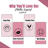 Glamveda X Rashami Desai Mini Liquid Lipstick (Lovesick - 014) - 1.2ml