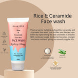 Glamveda Korean Glass Skin Rice & Ceramide Brightening Combo For Women with Gift Box | Face wash, Peel Off Mask, Facial Kit, Scrub & Face Mask