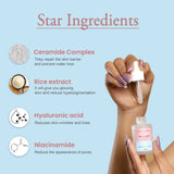 Glamveda Korean Glass Skin Rice Water & Ceramide Vitalizing Serum