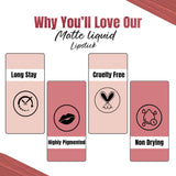 Glamveda X Rashami Desai Mini Liquid Lipstick (First crush - 011) - 1.2ml