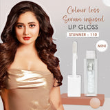Glamveda X Rashami Desai Serum Infused Clear Mini Lip Gloss (Stunner - 110) - 1.2ml
