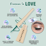 Glamveda Super Matte Liquid Eyeliner Intense Green