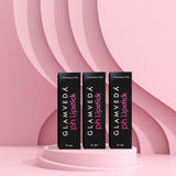 Glamveda PH Lipstick – Black to Glossy Pink Magic with Long-Lasting Nourishment & SPF 10 Pack OF 3 (12Gm)