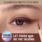 Glamveda Super Matte Liquid Eyeliner Intense Brown
