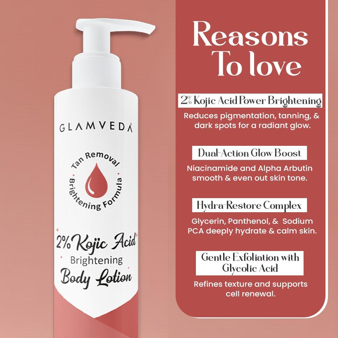 Body Lotion with Kojic Acid & Alpha Arbutin | Moisturizer | Deeply Nourishes & protects Skin