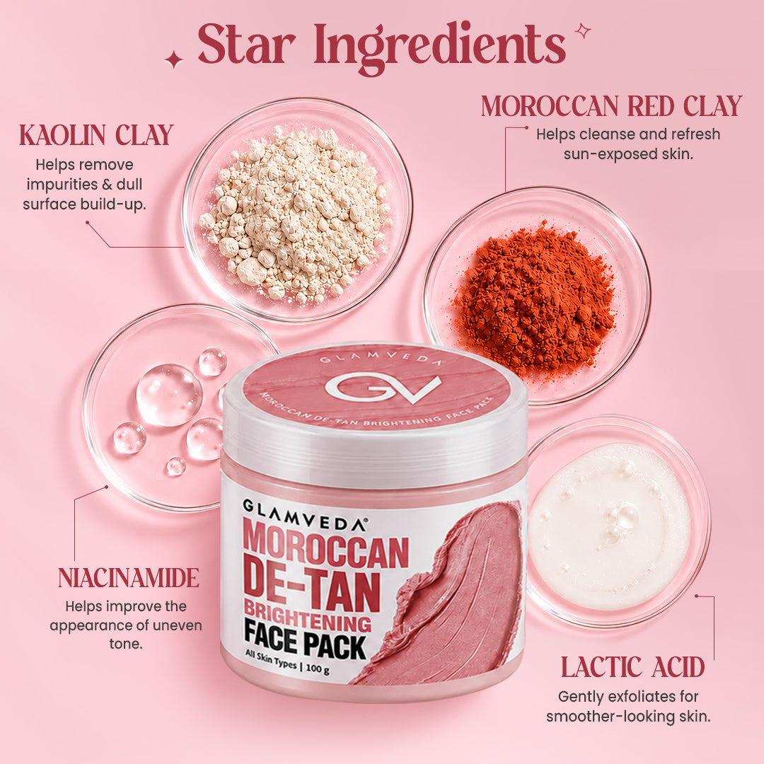 Moroccan Clay De-Tan Brightening Face Mask