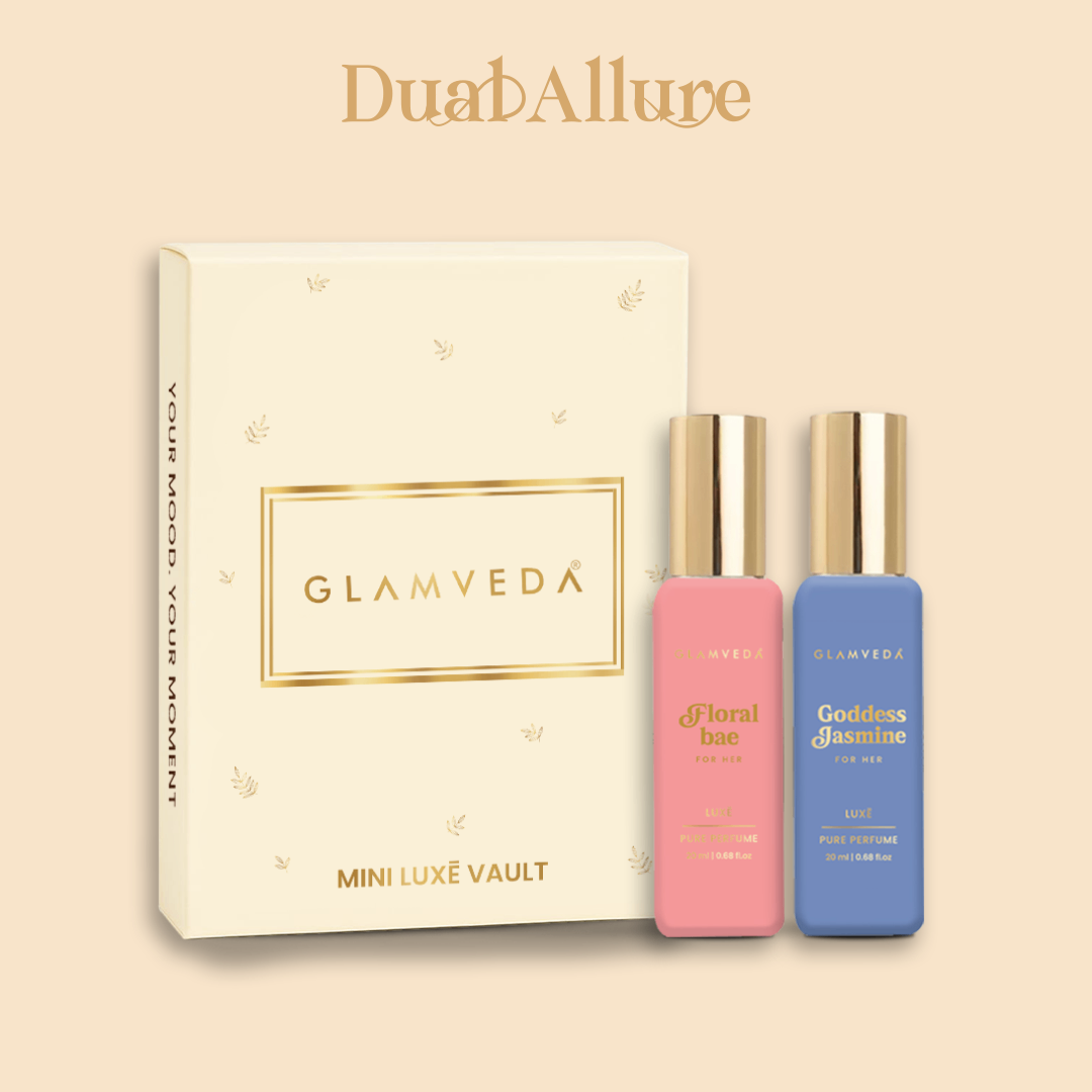 Bloom Muse Duo - Floral Bae+ Goddess Jasmine Luxury Pure Perfume Gift Set for Women 2 x 20ml