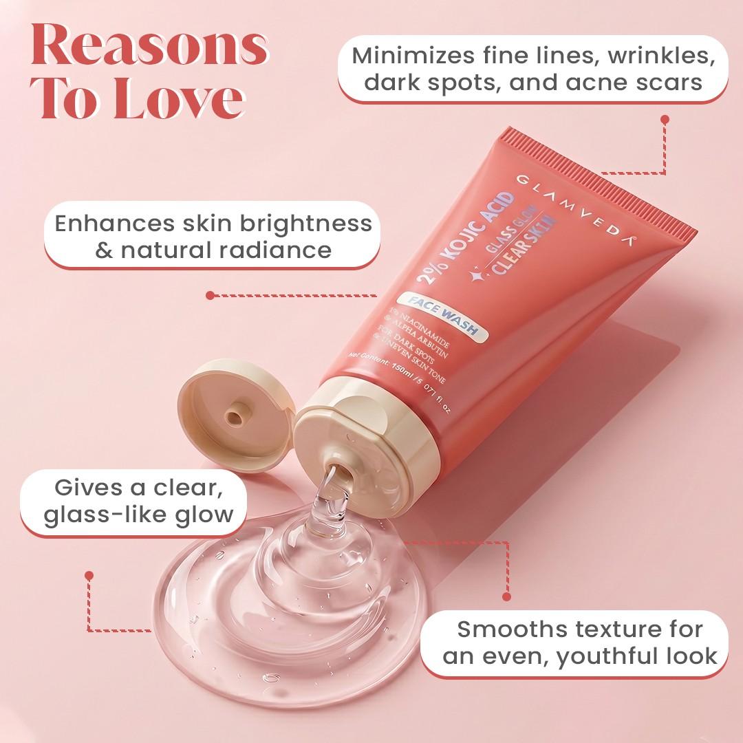 Kojic Acid Face Wash With Niacinamide & Alpha Arbutin