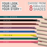 Glamveda Vibrant Eyeliner Squad – 4 Pop Shades to Glow Up Your Mood | Bold, Waterproof, & Easy to Apply