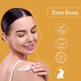 Glamveda Sandalwood Kesar & Milk Protein Body Lotion | Nourishes Skin | Even skin tone | All Skin Types | 100gm