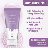Glamveda Glycolic & Salicylic Acid Anti Acne Combo Gift Pack | For Oily & Acne Prone Skin | Face Wash, Facial Kit & Peel Off Mask