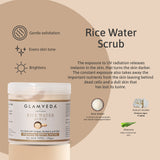 Glamveda Korean Glass Skin Rice & Ceramide Brightening Combo For Women with Gift Box | Face wash, Peel Off Mask, Facial Kit, Scrub & Face Mask