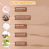 Glamveda Glutathione Skin Lightening & Whitening Soap with Kojic Acid Pack of 3