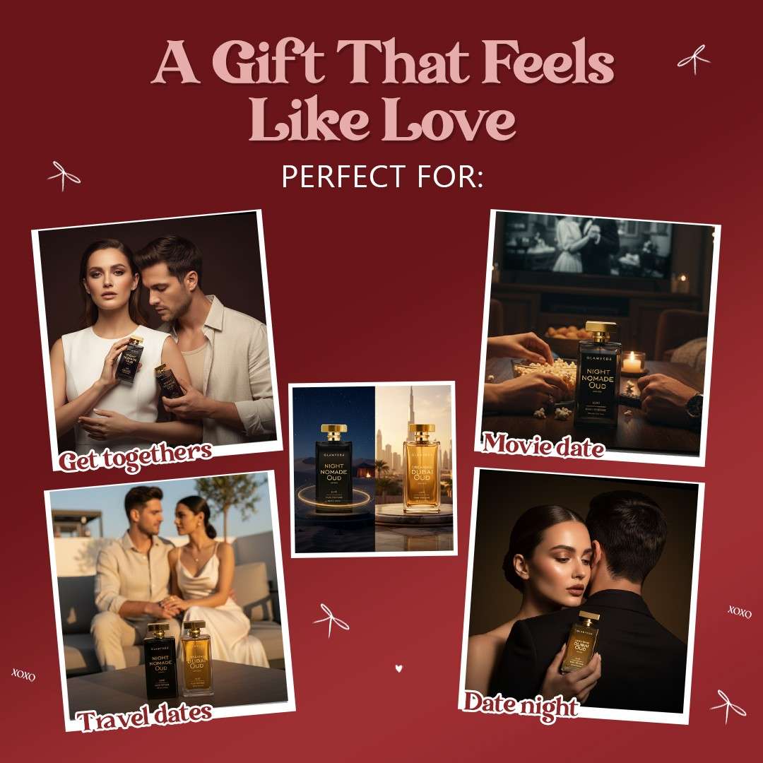 Glamveda Valentine Duo Edition Unisex Pure Perfume Combo – Night Nomade Oud & Dreaming Dubai Oud