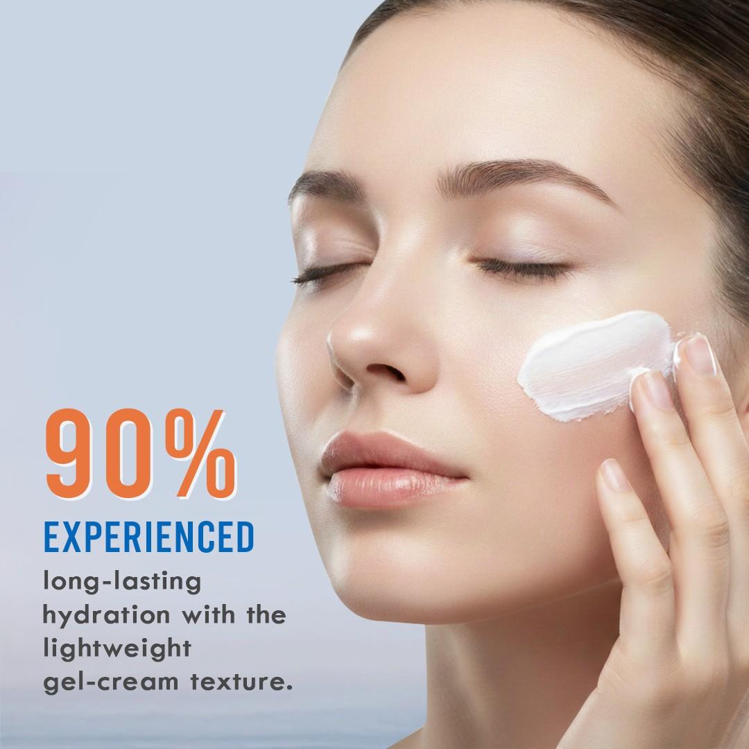 Glamveda 1% Hyaluronic Acid Sunscreen SPF 60, PA+++ | With Ceramides, Peptides & Niacinamide