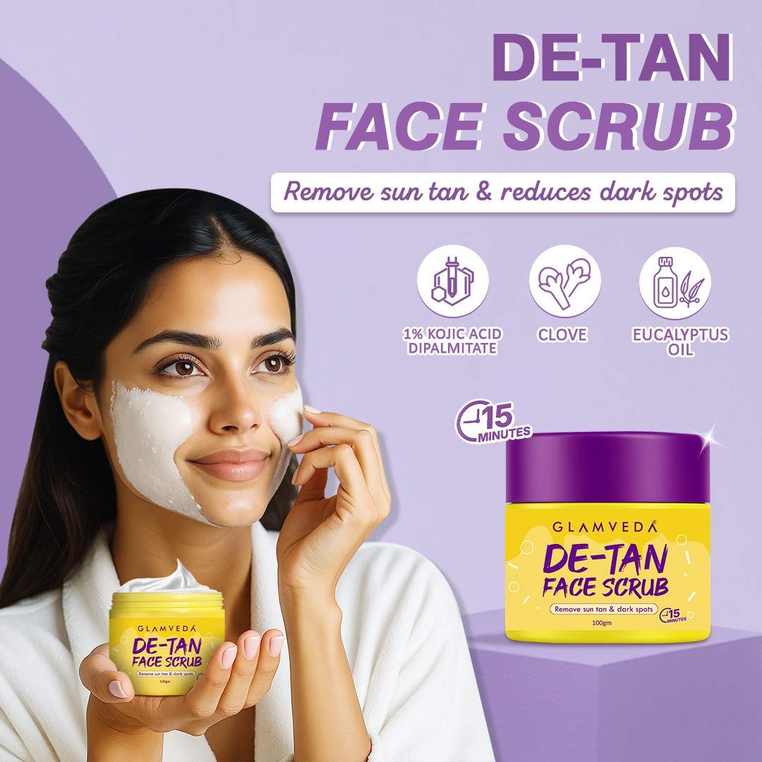 Glamveda De-tan Face Scrub