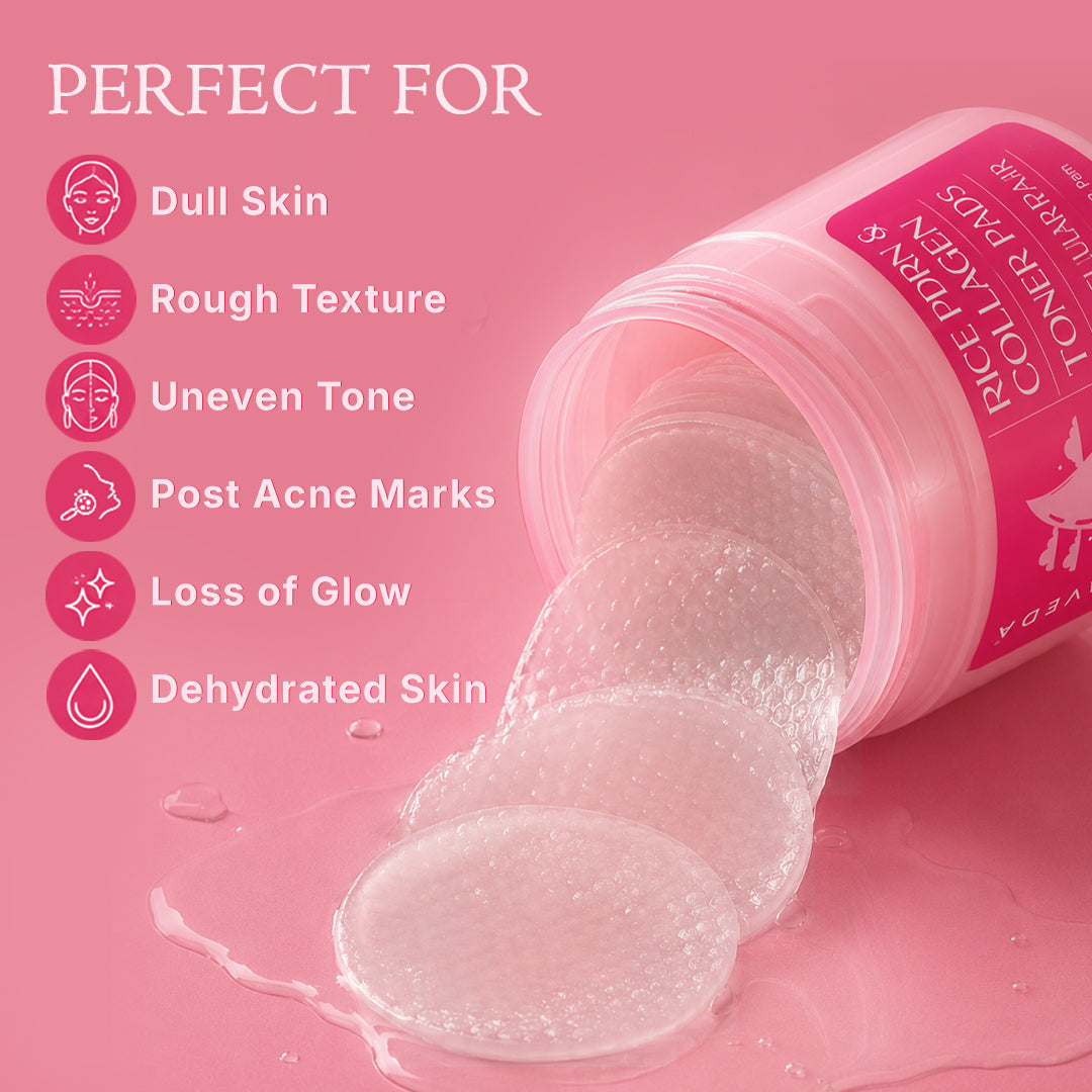 Rice PDRN Toner Pads with Glycolic Acid & Niacinamide | 40 Pads