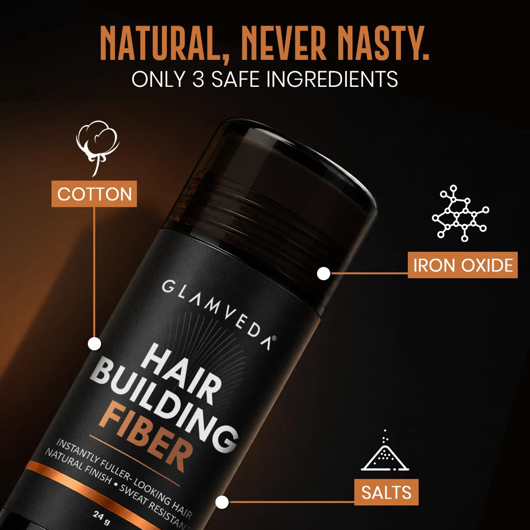 Hair Building Fiber | Fills Bald Spots Instantly | Sweat Resistant Strong