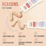 Glamveda BB Cream Combo (Pack Of 2) – Fair & Warm Skin Tone Shades with SPF 50++++ | Lightweight, Water-Resistant, Long-Lasting Coverage