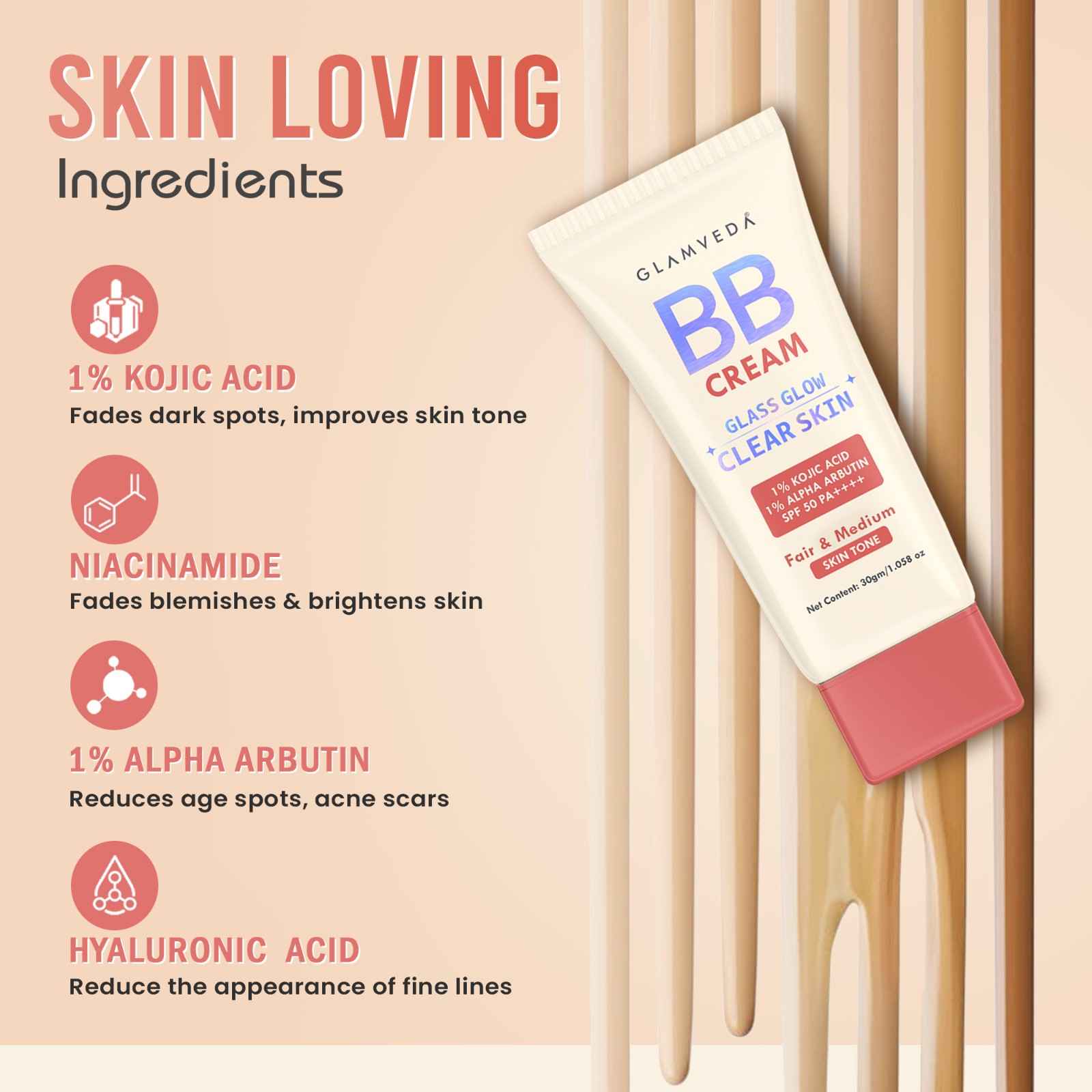 BB Cream for Fair & Medium Skin Tone With SPF 50++++