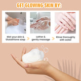 Glamveda Glutathione Skin Lightening & Whitening Soap with Kojic Acid Pack of 3
