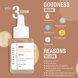 Glamveda Glutathione Skin Brightening and Lightening Combo | 5-Step Skincare Set For Glowing Skin | ( Face Wash + Face Cream + Sunscreen + Serum + Under Eye Cream )