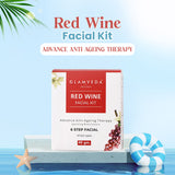 Glamveda Red Wine Advance Anti Ageing Facial kit 40gm