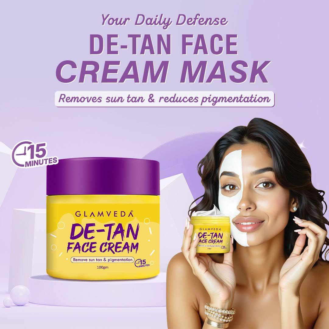 Glamveda De-Tan Face Cream