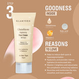 Glamveda Glutathione Bath & Body Skincare Routine Combo | Set of 4 Kit | For Skin Brightening and Lightening | ( Face Wash + Face Cream + Body Lotion + Soap )