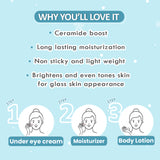 Rice & Ceramide 3-Step Winter Routine | Moisturizer + Under Eye Cream + Body Lotion