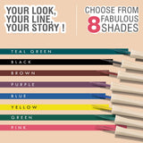 Glamveda Playful Eyeliner Set – 4 Fun Shades to Add Drama & Style | Smooth Application & Intense Color Payoff